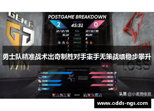 勇士队精准战术出奇制胜对手束手无策战绩稳步攀升