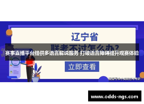 赛事直播平台提供多语言解说服务 打破语言障碍提升观赛体验
